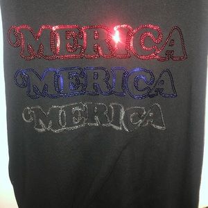 ‘Merica Red white and blue top